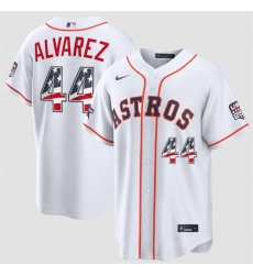 Men Houston Astros  44 Yordan Alvarez White 2026 All Star Edition Stars   Stripes Stadium Pick A Player Stitched Baseball Jersey