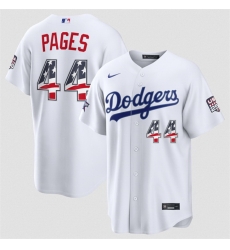 Men Los Angeles Dodgers  44 Andy Pages White 2026 All Star Edition Stars   Stripes Stadium Pick A Player Stitched Baseball Jersey