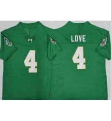 Men Women Youth Notre Dame Fighting Irish Custom Green Stitched Jersey