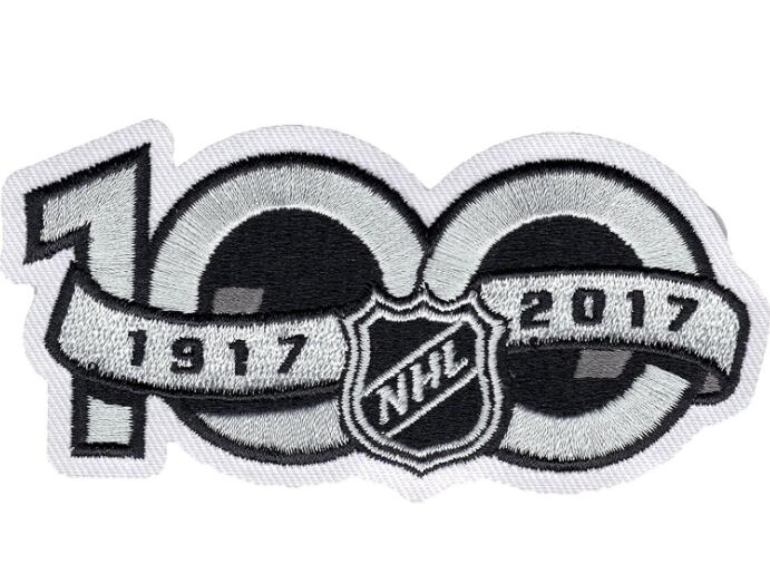 WomenChicago Blackhawks NHL 100th Anniversary Patch Biaog