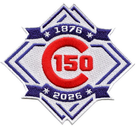 Women  Chicago Cubs 150 Anniversary Patch Biaog